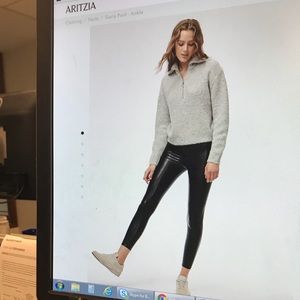 Daria Ankle Vegan Leather Pant